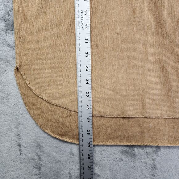 INC International Concepts Sweater Womens M Tan Wool Blend High Low Pullover - Picture 7 of 8